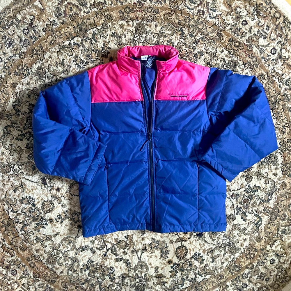Ralph Lauren Polo Sport Youth Size Large Puffer Jacket Warm Winter Spring Fall